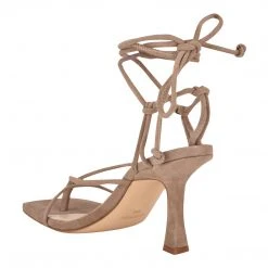 Nine West Lace It Up Yarin Ankle Wrap Heeled Sandal 9 Nine West Lace It Up Yarin Ankle Wrap Heeled Sandal