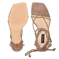 Nine West Lace It Up Yarin Ankle Wrap Heeled Sandal 11 Nine West Lace It Up Yarin Ankle Wrap Heeled Sandal