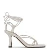 Nine West Yarin Ankle Wrap Heeled Sandal Lace It Up