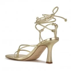 Nine West Yarin Ankle Wrap Heeled Sandal Lace It Up