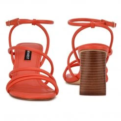 Nine West Color Pop Yeap Heeled Slide Sandals