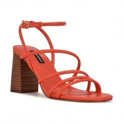 Nine West Color Pop Yeap Heeled Slide Sandals