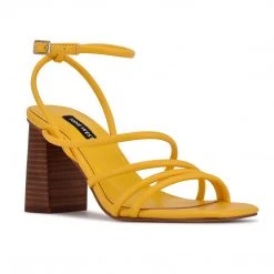 Nine West Color Pop Yeap Heeled Slide Sandals