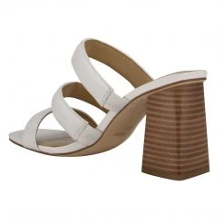 Nine West Yeat Heeled Slide Sandals 9 Nine West Yeat Heeled Slide Sandals