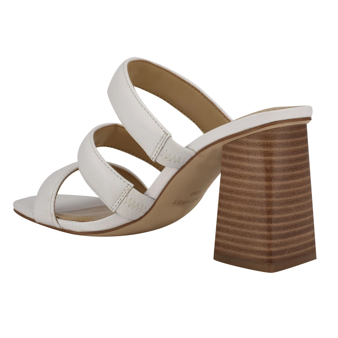 Nine West Yeat Heeled Slide Sandals 5 Nine West Yeat Heeled Slide Sandals