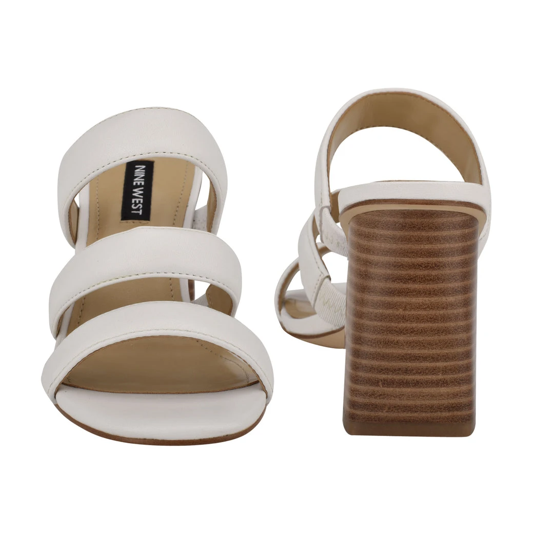 Nine West Yeat Heeled Slide Sandals 6 Nine West Yeat Heeled Slide Sandals