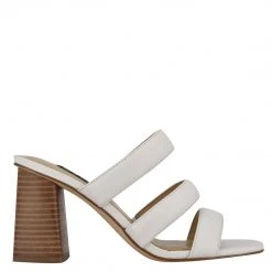 Nine West Yeat Heeled Slide Sandals