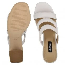 Nine West Yeat Heeled Slide Sandals 11 Nine West Yeat Heeled Slide Sandals