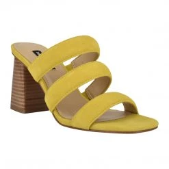 Nine West Yeat Heeled Slide Sandals Color Pop