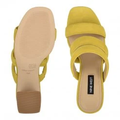 Nine West Yeat Heeled Slide Sandals Color Pop 11 Nine West Yeat Heeled Slide Sandals Color Pop