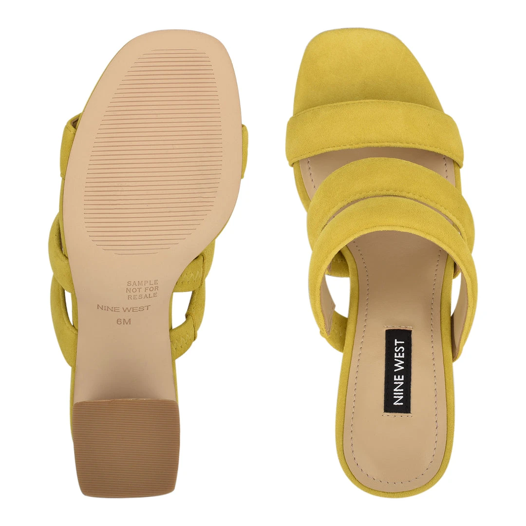 Nine West Yeat Heeled Slide Sandals Color Pop 7 Nine West Yeat Heeled Slide Sandals Color Pop
