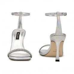 Nine West Heel Appeal Yess Rhinestone Ankle Strap Sandals