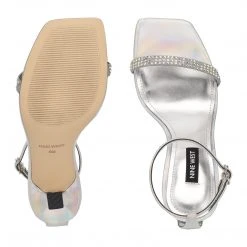 Nine West Heel Appeal Yess Rhinestone Ankle Strap Sandals