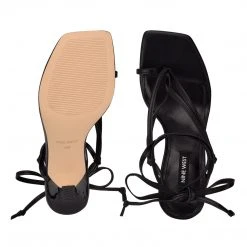 Nine West Yippie Ankle Wrap Heeled Sandal Lace It Up