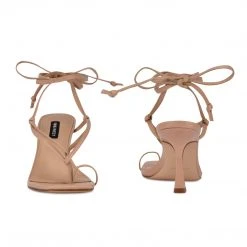 Nine West Yippie Ankle Wrap Heeled Sandal Lace It Up