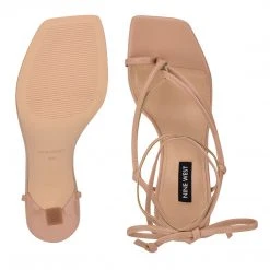 Nine West Yippie Ankle Wrap Heeled Sandal Lace It Up