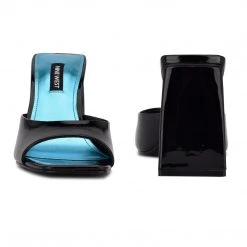 Nine West Yougo Heeled Slide Sandals New