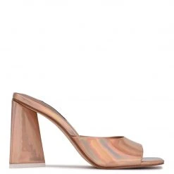 Nine West Yougo Heeled Slide Sandals