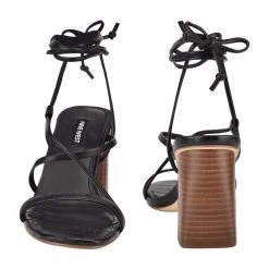 Nine West Young Ankle Wrap Heeled Sandal