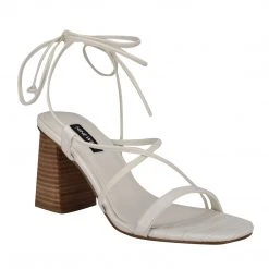 Nine West Lace It Up Young Ankle Wrap Heeled Sandal