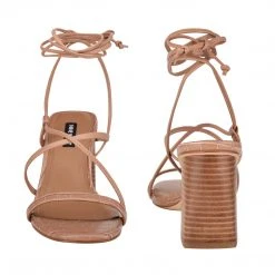 Nine West Lace It Up Young Ankle Wrap Heeled Sandal