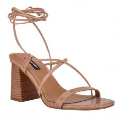 Nine West Lace It Up Young Ankle Wrap Heeled Sandal