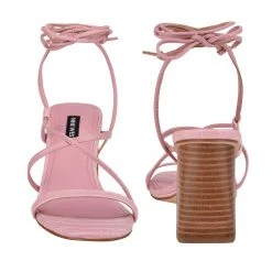 Nine West Young Ankle Wrap Heeled Sandal Lace It Up