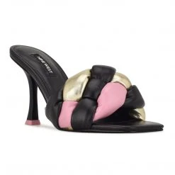 Nine West Yoyo Heeled Slide Sandals