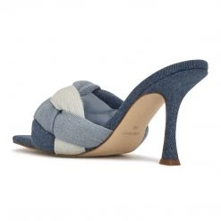 Nine West Yoyo Heeled Slide Sandals Weave Got You 9 Nine West Yoyo Heeled Slide Sandals Weave Got You