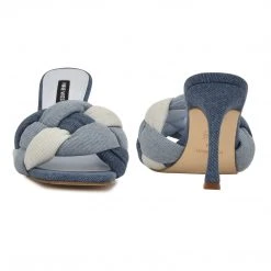 Nine West Yoyo Heeled Slide Sandals Weave Got You 10 Nine West Yoyo Heeled Slide Sandals Weave Got You