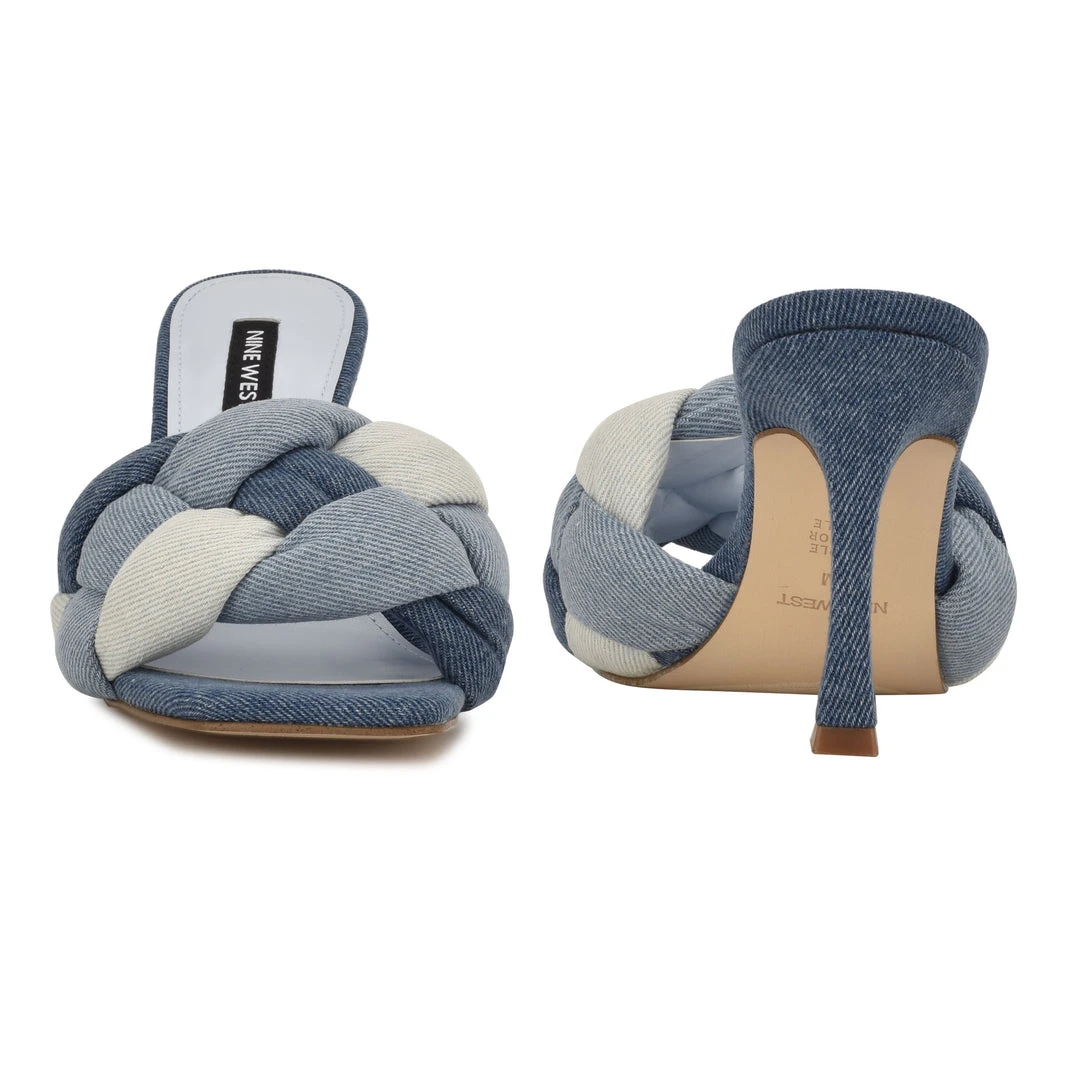 Nine West Yoyo Heeled Slide Sandals Weave Got You 6 Nine West Yoyo Heeled Slide Sandals Weave Got You