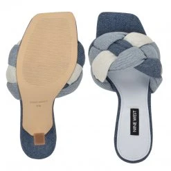 Nine West Yoyo Heeled Slide Sandals Weave Got You 11 Nine West Yoyo Heeled Slide Sandals Weave Got You