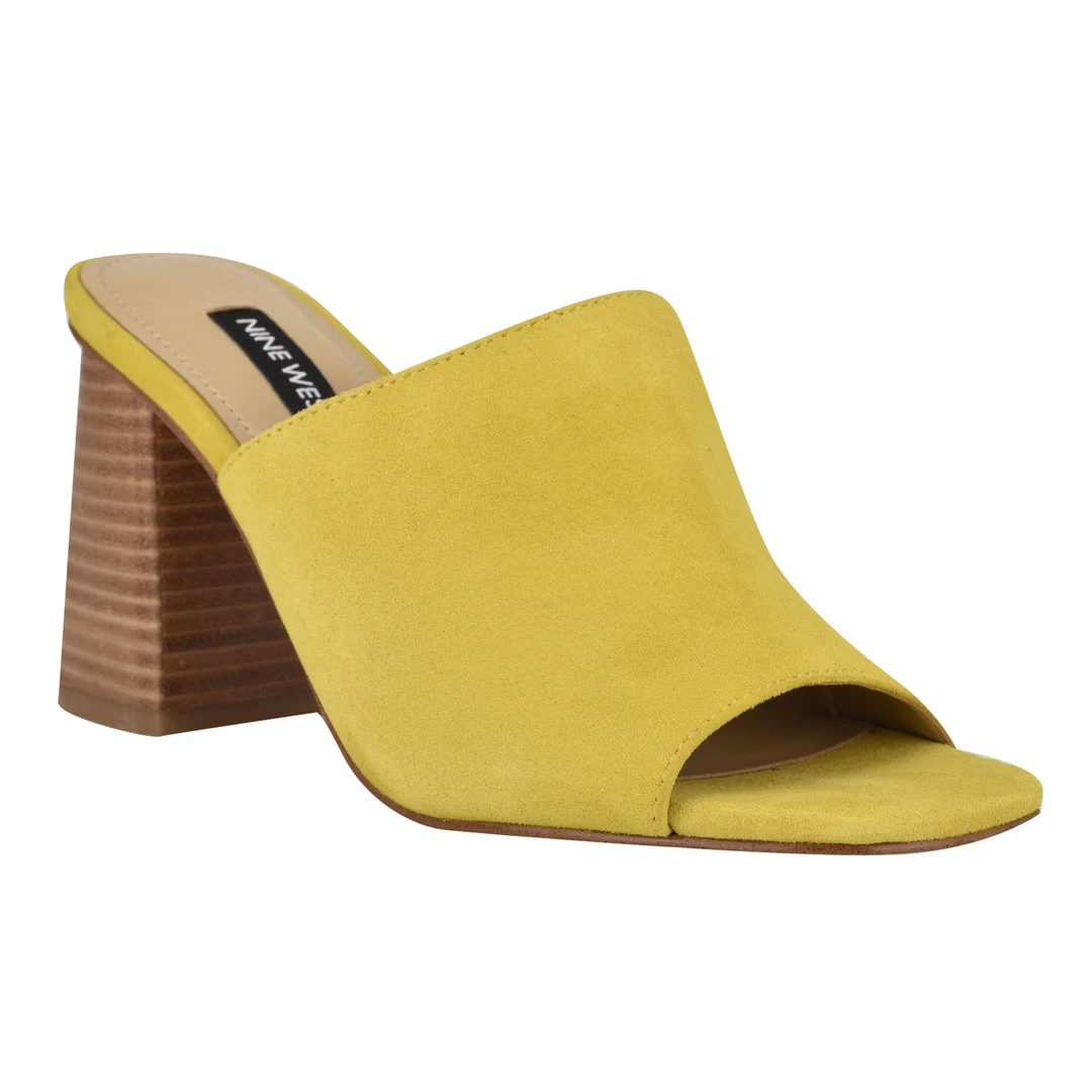 Nine West Color Pop Yuna Heeled Slide Sandals 4 Nine West Color Pop Yuna Heeled Slide Sandals