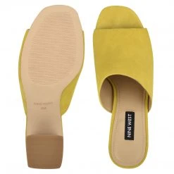 Nine West Color Pop Yuna Heeled Slide Sandals 11 Nine West Color Pop Yuna Heeled Slide Sandals