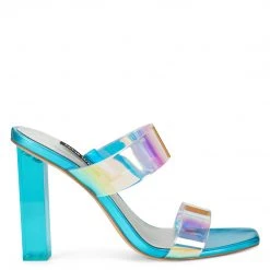Nine West Heels Zabbi Heeled Slide Sandals