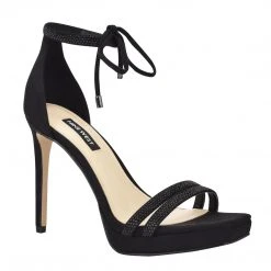 Nine West High Impact Platforms Zaedyn Ankle Tie Sandals
