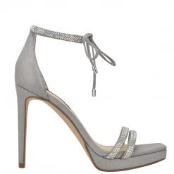 Nine West High Impact Platforms Zaedyn Ankle Tie Sandals