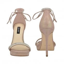 Nine West High Impact Platforms Zaedyn Ankle Tie Sandals