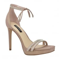 Nine West High Impact Platforms Zaedyn Ankle Tie Sandals