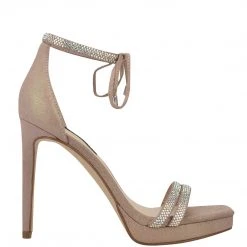 Nine West High Impact Platforms Zaedyn Ankle Tie Sandals