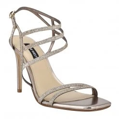 Nine West Metallic Mindset Zana Heeled Sandals
