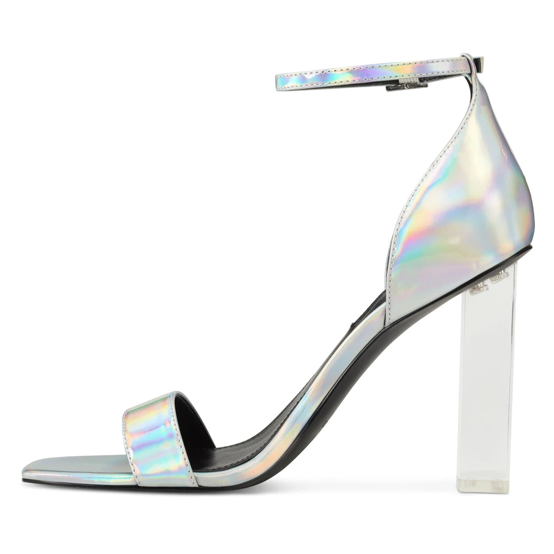 Nine West Metallic Mindset Zariah Ankle Strap Sandals 6 Nine West Metallic Mindset Zariah Ankle Strap Sandals