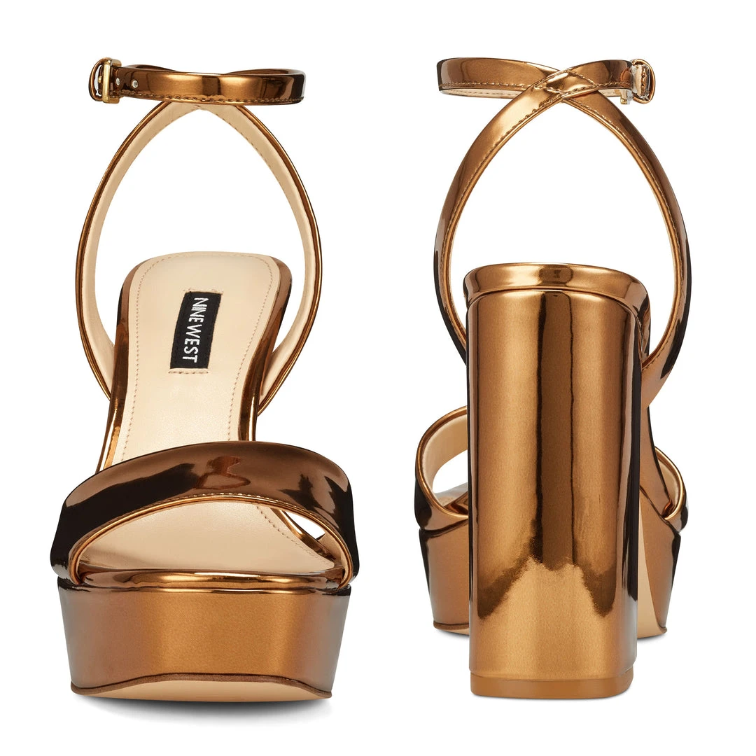 Nine West Zenna Platform Sandals High Impact Platforms 7 Nine West Zenna Platform Sandals High Impact Platforms