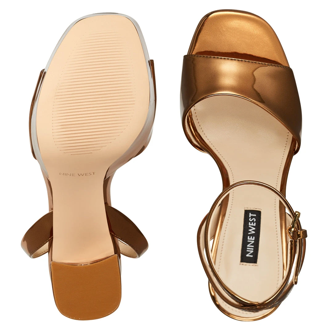 Nine West Zenna Platform Sandals High Impact Platforms 8 Nine West Zenna Platform Sandals High Impact Platforms