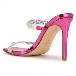 Nine West Color Pop Ziggle Heeled Slide Sandals