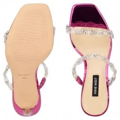 Nine West Color Pop Ziggle Heeled Slide Sandals