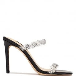 Nine West In The Clear Ziggle Heeled Slide Sandals