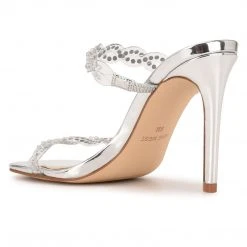 Nine West In The Clear Ziggle Heeled Slide Sandals
