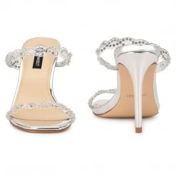 Nine West In The Clear Ziggle Heeled Slide Sandals