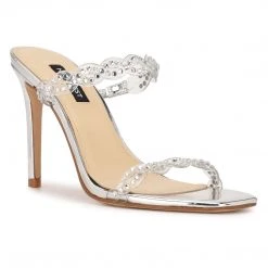 Nine West In The Clear Ziggle Heeled Slide Sandals